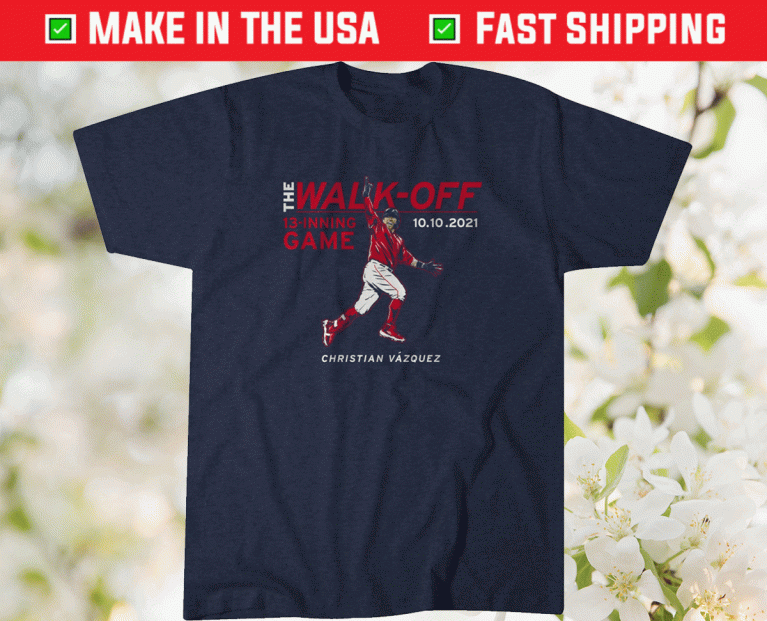 Christian Vazquez The Walk-Off 2021 TShirt