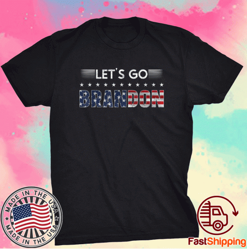 Let's Go Brandon American Flag Impeach Anti Biden 2021 TShirt