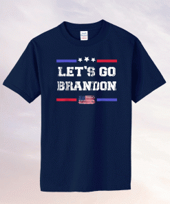 Let's Go Brandon Conservative Anti Liberal US Flag Unisex TShirt