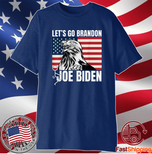 Let's Go Brandon Flag Eagle Vintage TShirt