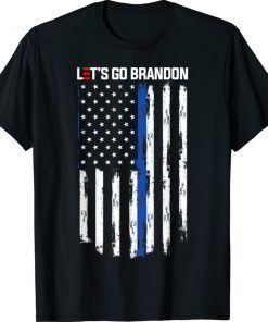 Let's Go Brandon Conservative Anti Liberal US Flag TShirt