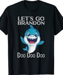 Let's Go Brandon Shark Doo Doo Vintage TShirt