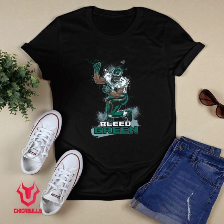 Nick Sirianni Bleed Green Jeremiah Trotter 2021 TShirt