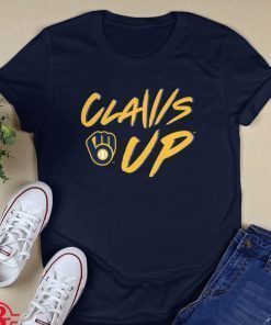 Official Milwaukee Brewers Claws Up T-Shirt