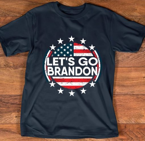 Let's Go Brandon Anti Liberal US Flag Retro Shirts