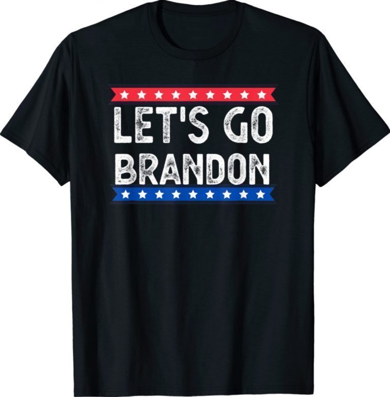 Let's go Brandon Us Flag Stars Vintage TShirt