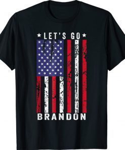 Let's Go Brandon American Flag Retro Vintage With US Flag Vintage Shirts