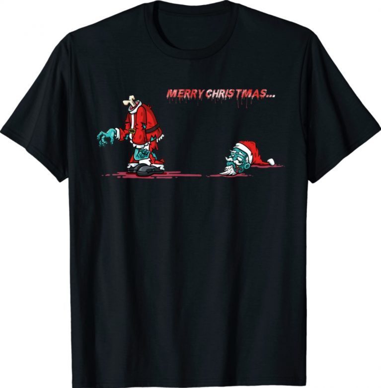 Santa Zombie Walking Dead Christmas 2021 T-Shirt