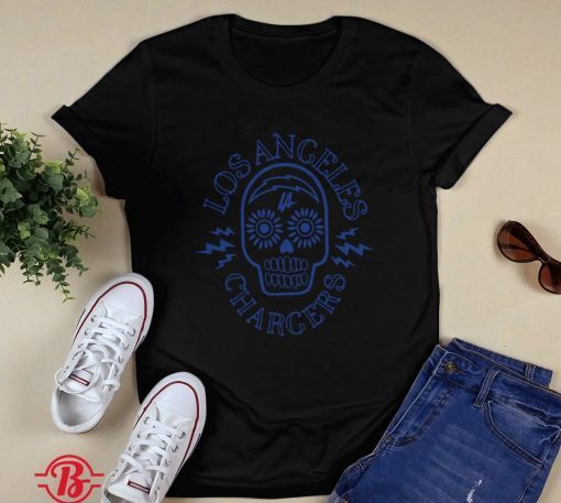 Los Angeles Chargers Sugar Skull Vintage TShirt