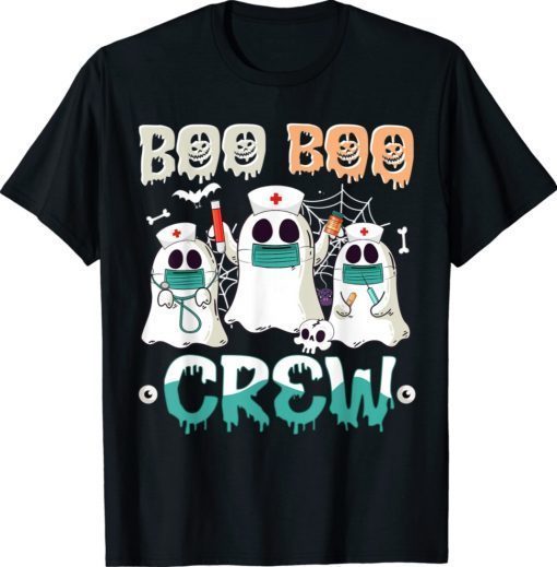 Boo boo Crew Nurse Halloween Ghost Costume Matching Funny Shirts