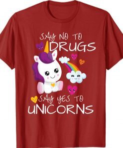 Red Ribbon Week Say No Say Yes To Unicorns 2021 Shirts