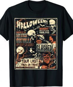 Horror Movie Shirts Poster Terror Old Time Halloween Gift Shirts
