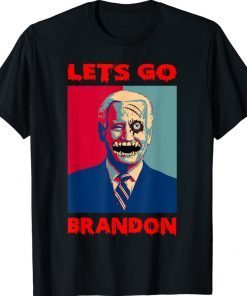 Let's Go Brandon Horror Halloween Tee Shirt