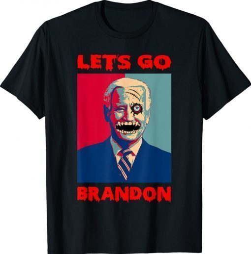 Let's Go Brandon Horror Halloween Tee Shirt