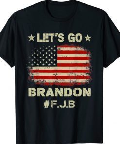 Let's Go Brandon US Flag FJB Anti Biden 2021 TShirt