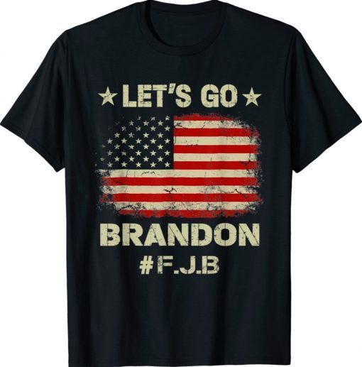 Let's Go Brandon US Flag FJB Anti Biden 2021 TShirt