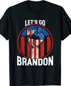 Cool Let’s Go Brandon US Flag Quote 2021 TShirt