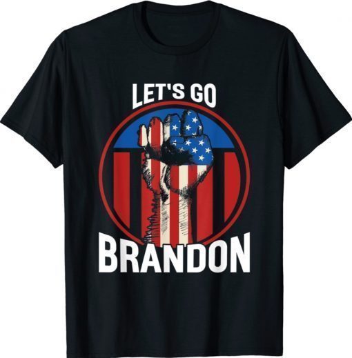 Cool Let’s Go Brandon US Flag Quote 2021 TShirt