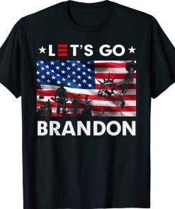 Statue of Liberty Let's Go Brandon Unisex TShirt