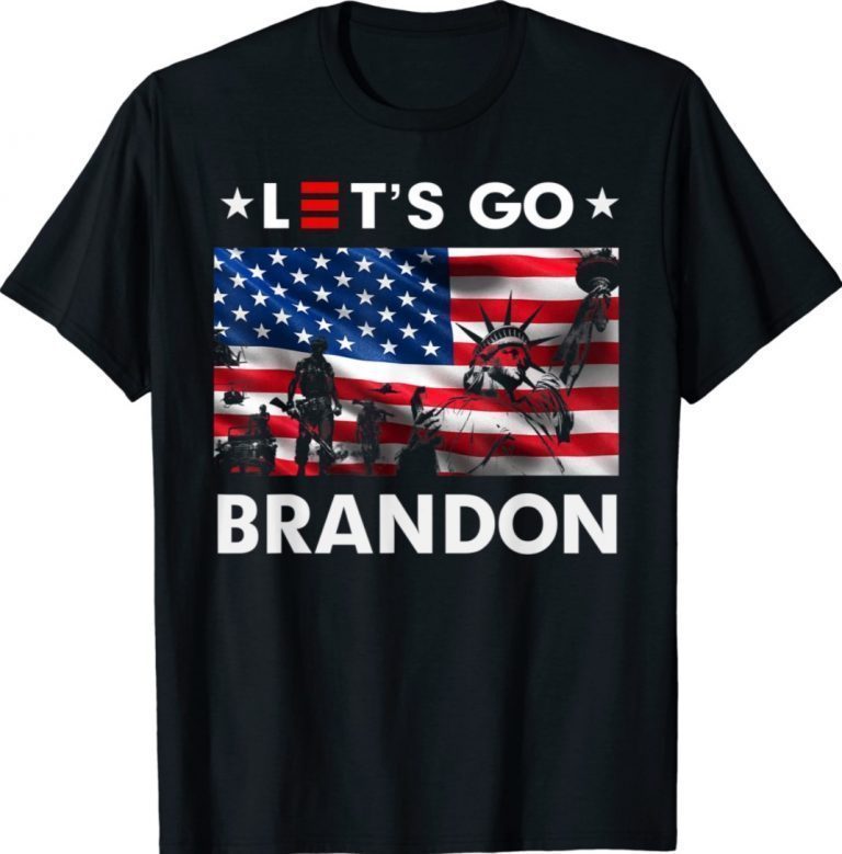 Statue of Liberty Let's Go Brandon Unisex TShirt