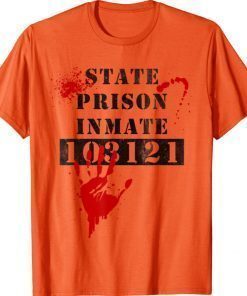 State Prison Inmate Bloody 103121 Halloween Vintage Shirts