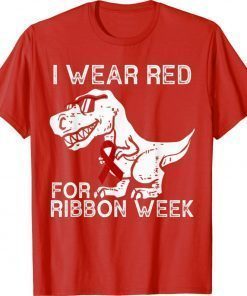 In October We Wear Red Ribbon Squad Week Awareness 2021 Shirts