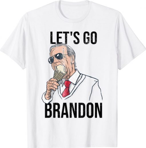Let's Go Brandon Biden Anti Liberal US Flag Vintage TShirt