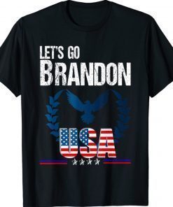 Let's Go Brandon USA Flag Vintage Shirt