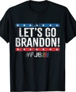 Let's Go Brandon Impeach Biden Us Flag Vintage TShirt