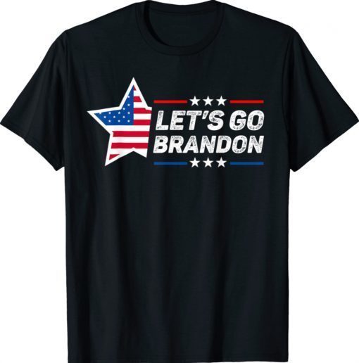 Let's Go Brandon Flag Sunglasses T-Shirt