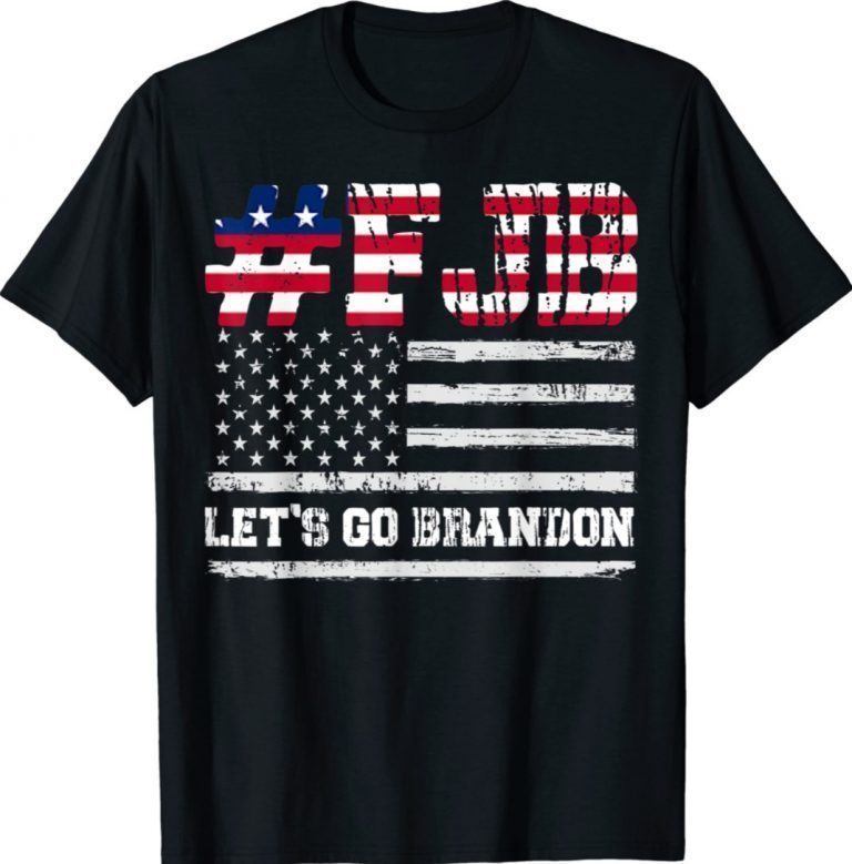 FJB Let's Go Brandon United States Flag Vintage TShirt