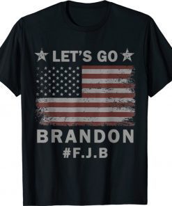 Let's Go Brandon FJB Anti Liberal US Flag 2021 TShirt