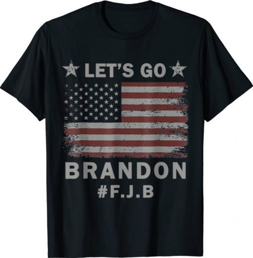 Let's Go Brandon FJB Anti Liberal US Flag 2021 TShirt