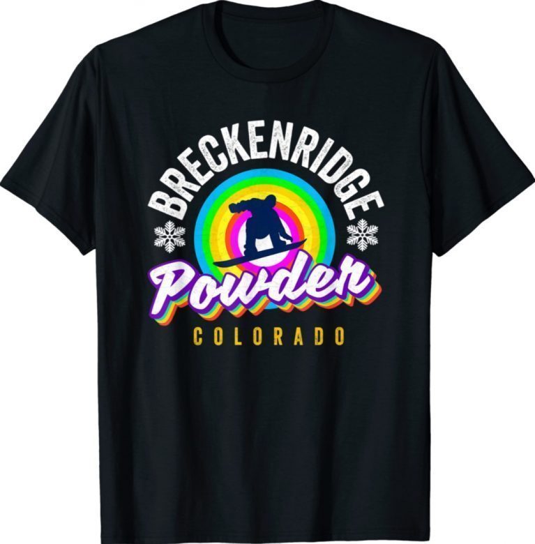 Snowboard Breckenridge Colorado Rad Breck CO Snowboarder T-Shirt