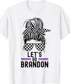 Vintage Let's Go Brandon Flag Sunglasses Gift TShirt