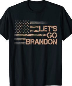 Let's Go Brandon Camoflage Vintage Shirts