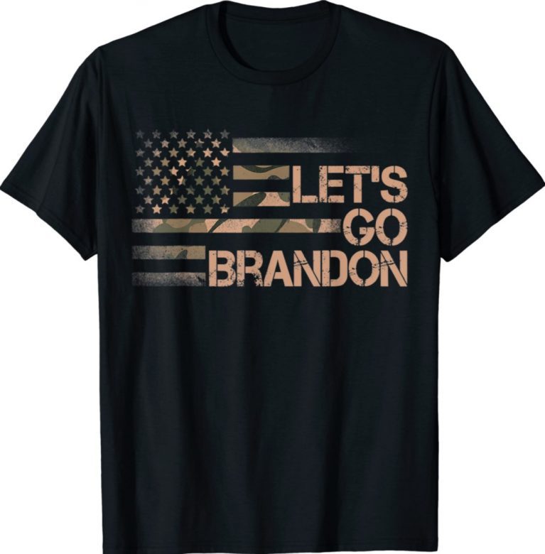 Let's Go Brandon Camoflage Vintage Shirts