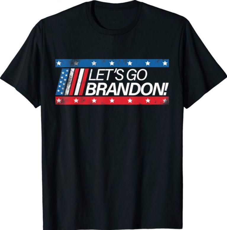 Lets Go Brandon Let's Go Brandon USA Flag Vintage TShirt