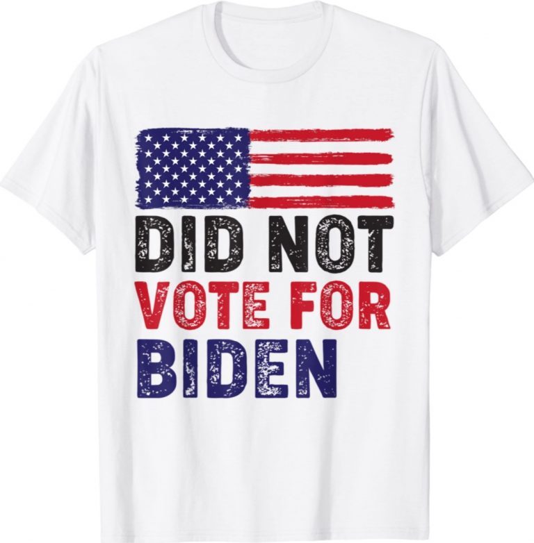 I Did Not Vote For Biden Impeach Biden Anti Biden Vintage T-Shirt