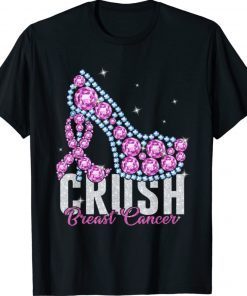 Crush Breast Cancer Bling Ribbon 2021 TShirt