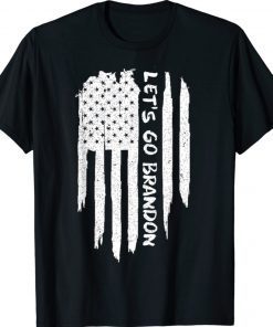 Let's Go Brandon Anti Liberal US Flag Vintage TShirt