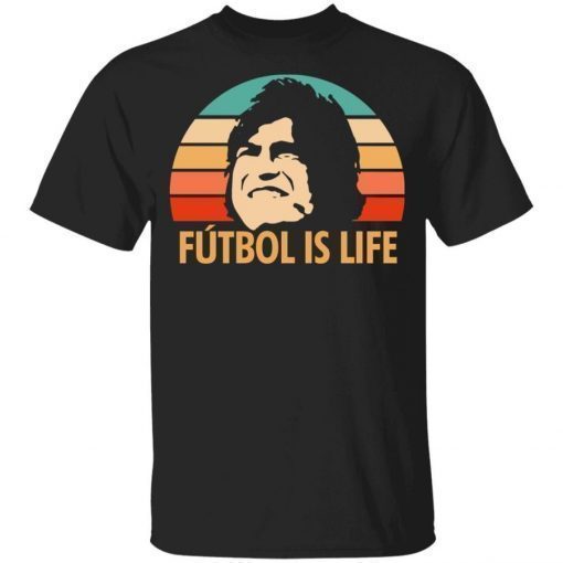 Ted Lasso AFC Richmond Dani Rojas Futbol is Life Rainbow Silhouette TShirt