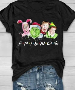 2021 Christmas Friends Print TShirt