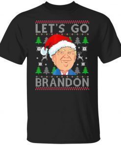 Nice Let’s Go Donald Trump Brandon Ugly Christmas Xmas Shirts