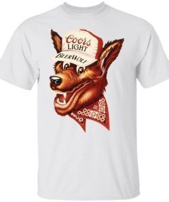 Coors light beer wolf funny shirts