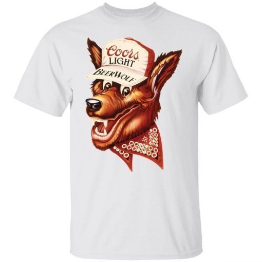 Coors light beer wolf funny shirts