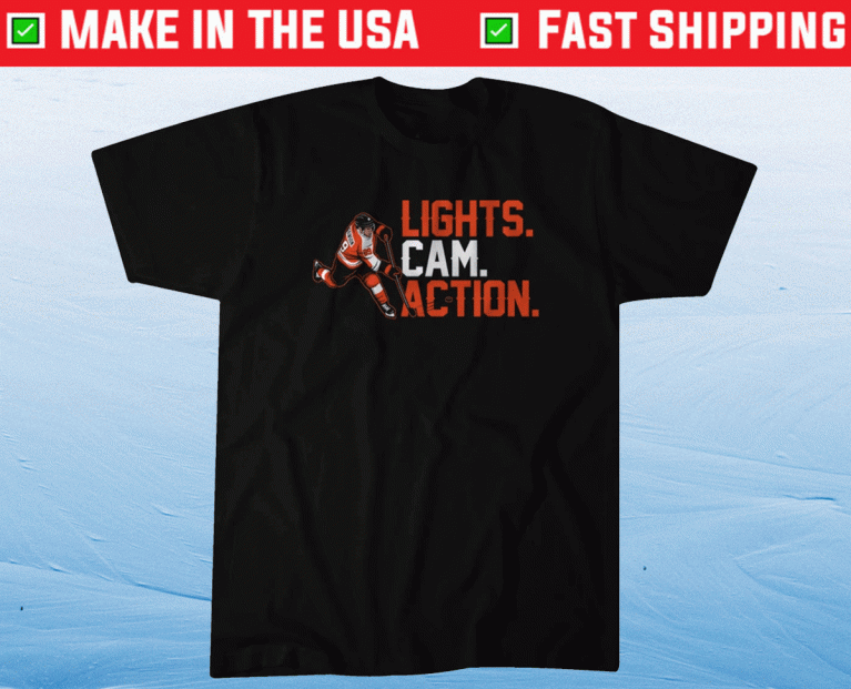 Cam Atkinson Lights Cam Action Tee Shirt