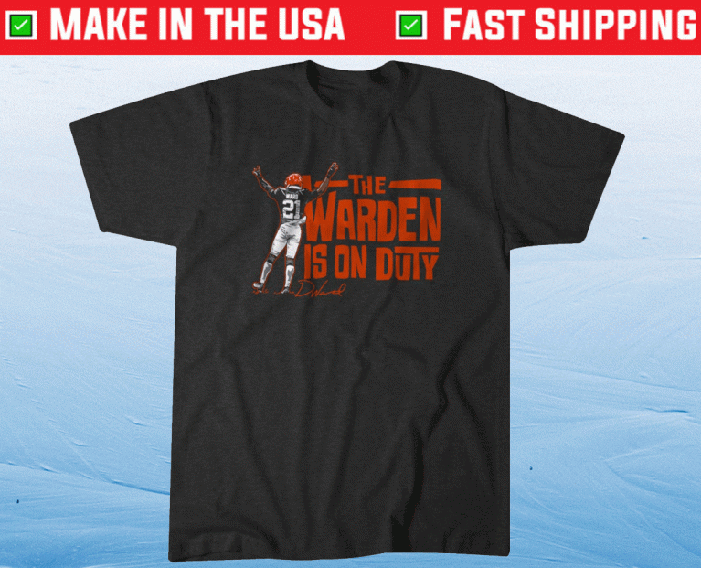 Denzel Ward Warden On Duty 2021 TShirt