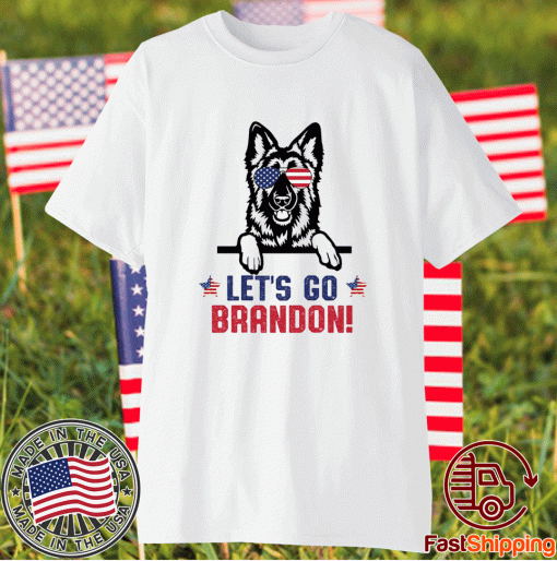 German Shepherd Let's Go Brandon 2021 Christmas T-Shirt