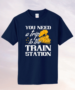 Vintage It's Time We Take A Ride To The Train Station Drinking Shirts